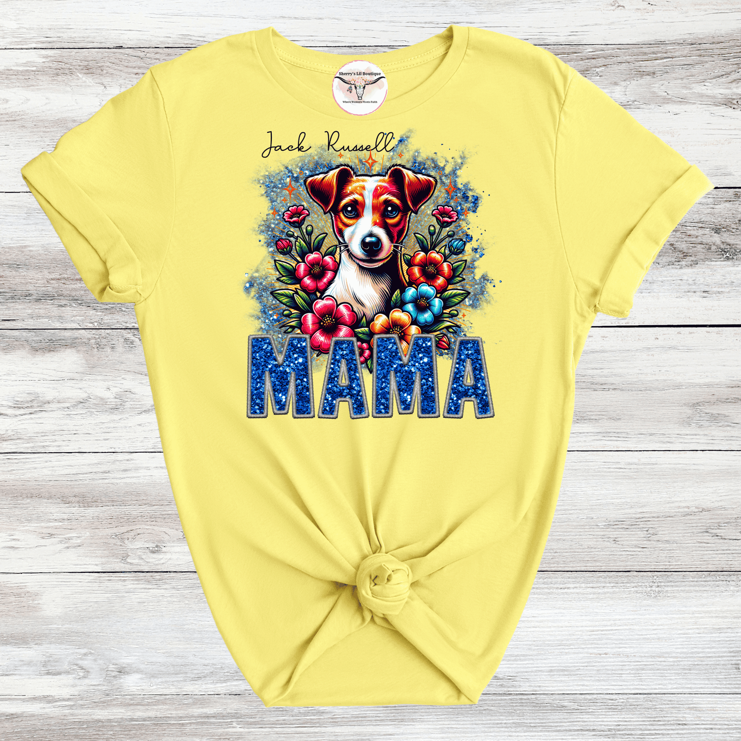 Jack Russell Mama (Blue or Yellow)