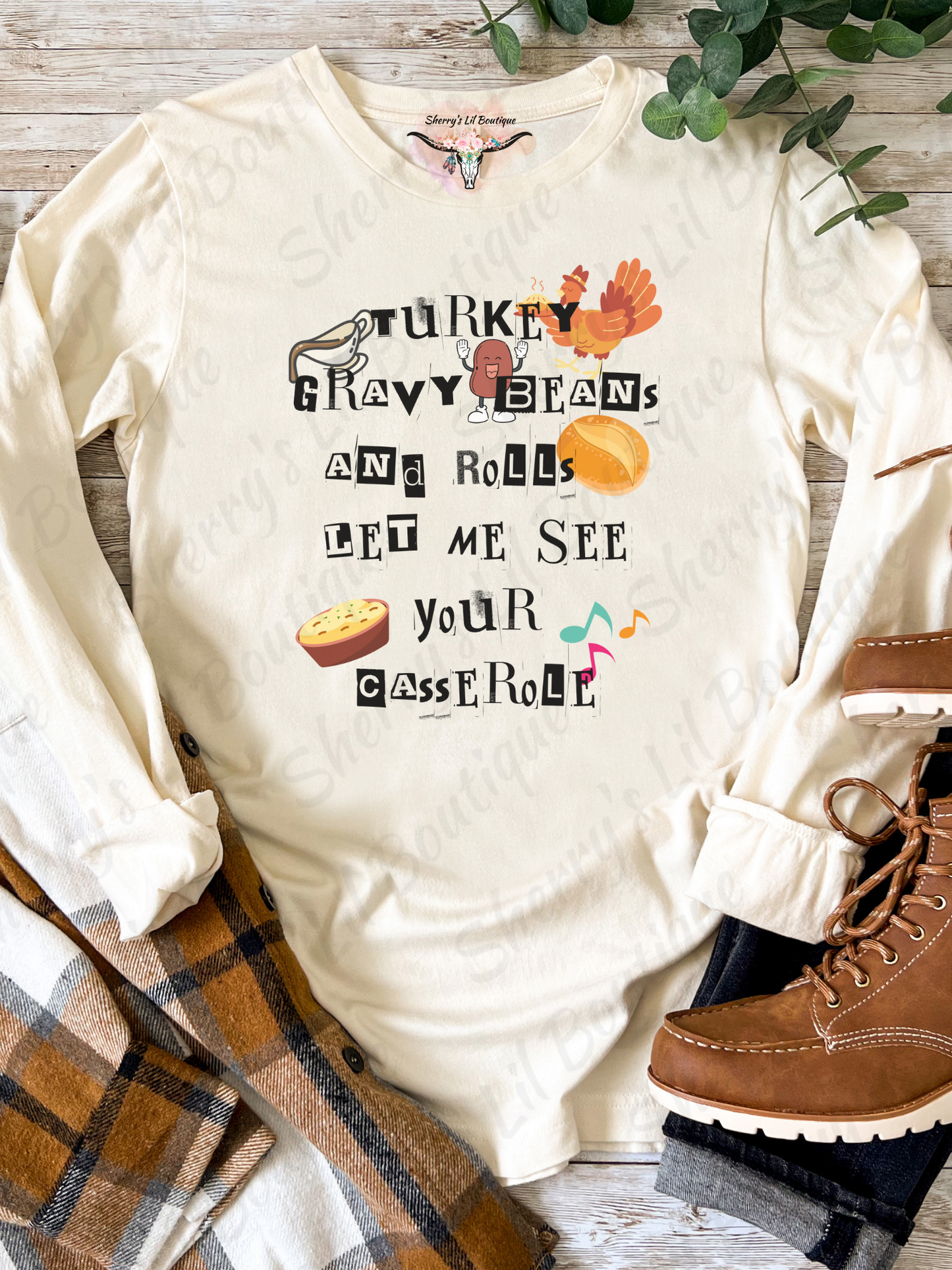 Turkey Gravy Beans and Rolls Design ~ Digital Download ONLY ~ Not a physical product
