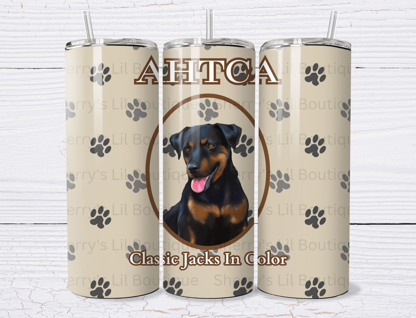 AHTCA Tumbler - Logo with Paw Prints 20oz Insulated