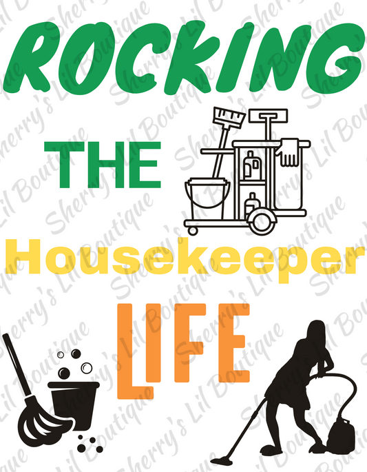 Housekeeping Graphic Design ~ Digital Download ONLY ~ Not a physical product