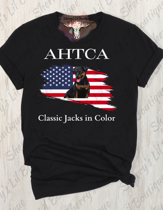 AHTCA American Flag Black T-Shirt - Unisex